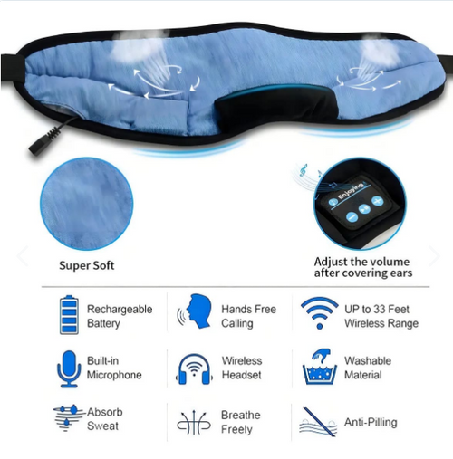 ANTIFAZ PARA DORMIR CON BLUETOOTH