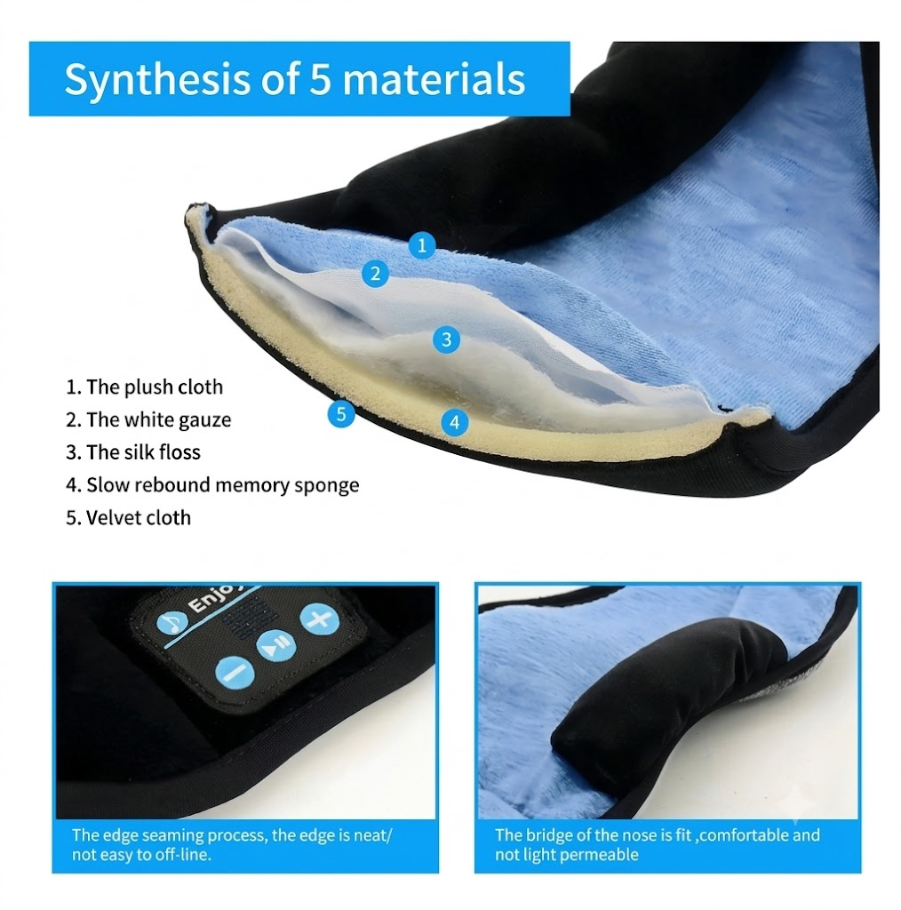 ANTIFAZ PARA DORMIR CON BLUETOOTH